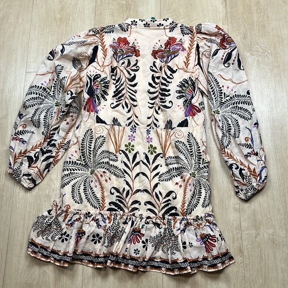 FARM Rio botanical-print mini dress, size small 1598 - Picture 6 of 8